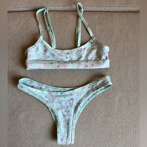 Hoaka Floral 2-piece bikini set, Sz XS/S